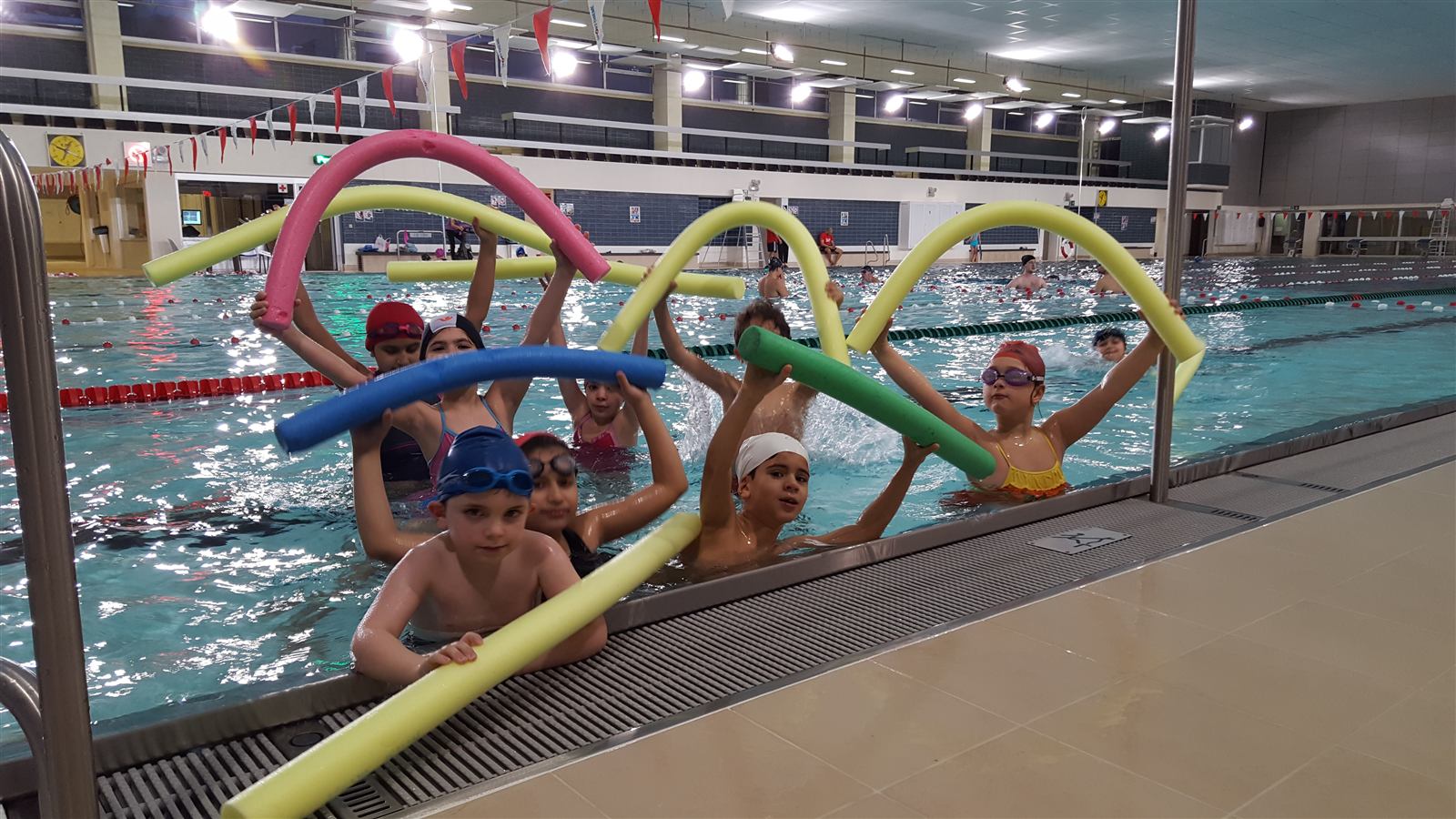 Séance de natation encadrée